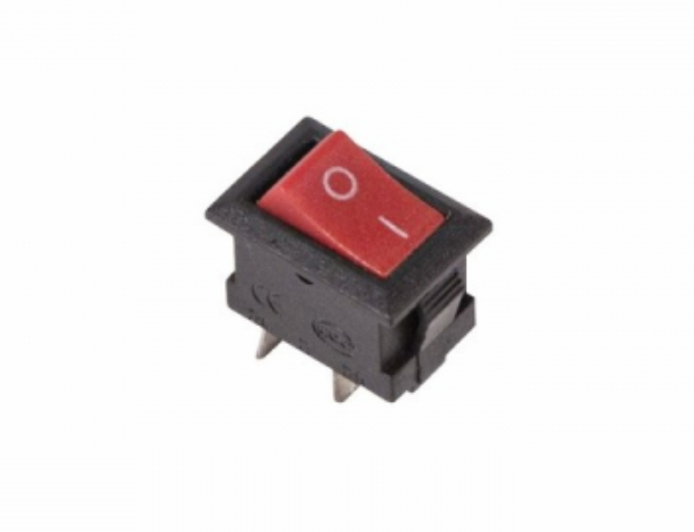 Выключатель клавишный 250V 3А (2с) ON-OFF красный Micro (RWB-101)  REXANT 36-2011 36-2011