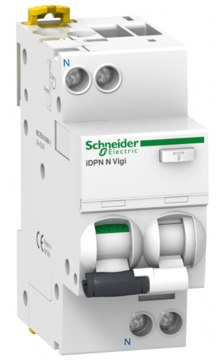 Дифференциальный автомат  2П  40А   30мA  Schneider Electric  iDPN N VIGI 6кA C тип A A9D32640