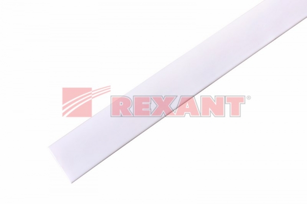 Трубка ТУТнг  19.0 / 9.5 мм 1м белая  REXANT 21-9001