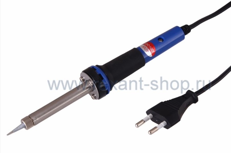 Паяльник с керамический нагревателем, долговечное жало  220V/ 40 Вт  REXANT
