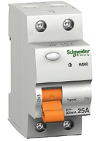 Устройство защитного отключения  2П  16А  10мА  Schneider Electric  Domovoy  тип АС  11454