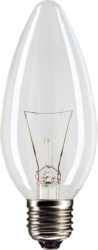 Стандартная лампа накаливания  PHILIPS  B35  40Вт  230В  E27 (кратно 10)