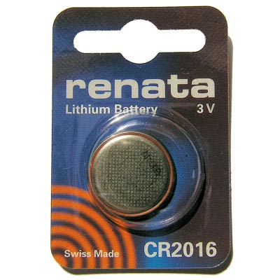 Элемент питания RENATA CR 2016 (Li/MnO2, 75mAh, 3V) (кратно 1)