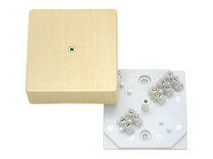 Коробка распаячная КР 50х50х20 ОП сосна, с клем. колодкой, IP40, инд. штрихкод TDM