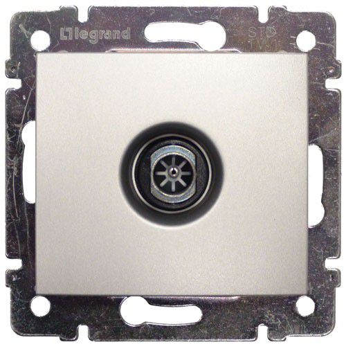 Legrand Valena  Алюминий  Розетка механизм TV оконечная 10dB /770130