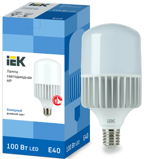 Светодиодная лампа  IEK 100Вт  230В  6500К  E40