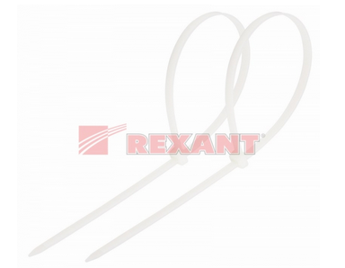 Хомут (стяжка) нейлон  4.8 х 450  белый  (100шт)  REXANT 07-0450-5 07-0450-5