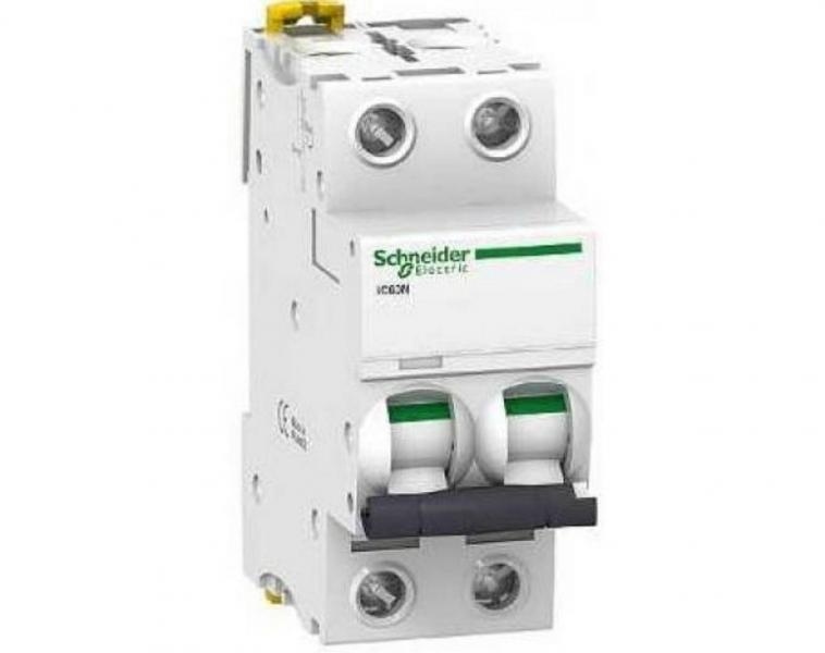 Выключатель автоматический  2П  16А  характеристика B  6кА  Schneider Electric iC60N A9F78216 (аналог Multi9 23573 , 24077 )