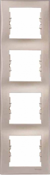 Schneider Electric Sedna Титан Рамка 4-местная вертикальная SDN5802068