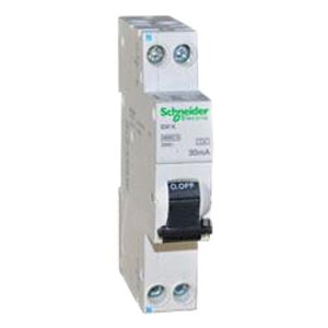Дифференциальный автомат  2П  16А  30мА  Schneider Electric  Acti9  характеристика С  тип А  электронного типа   iDif K 6кА 16А C 30МА A A9D49616