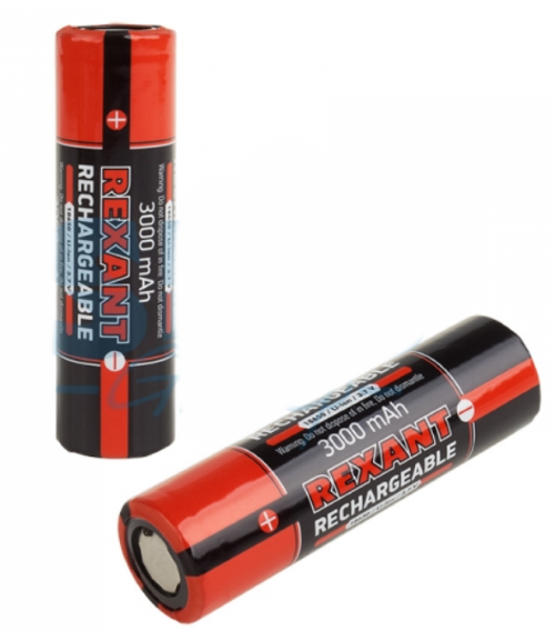 Аккумулятор Rexant 18650  unprotected 20 А Li-ion 3000 mAH 3.7 В BL2 30-2035-05 (кратно 2)
