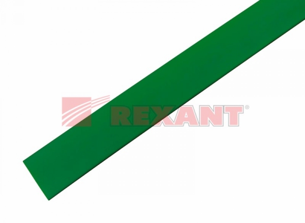 Трубка ТУТнг  19.0 / 9.5 мм 1м зеленая  REXANT 21-9003