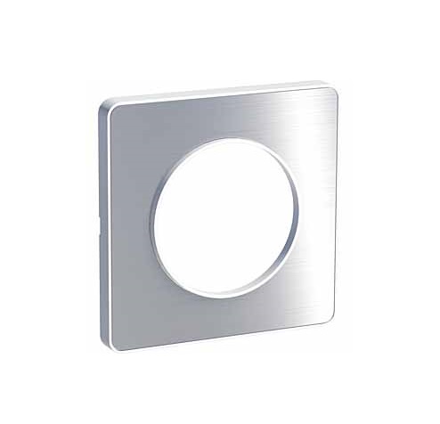 Schneider Electric ODACE Полированный Алюминий Рамка 1-местная S52P802J