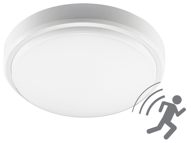 Светильник светодиодный Jazzway PBH-PC2-RS 8Вт 640Lm 4000K IP65 SENSOR с датчиком движения