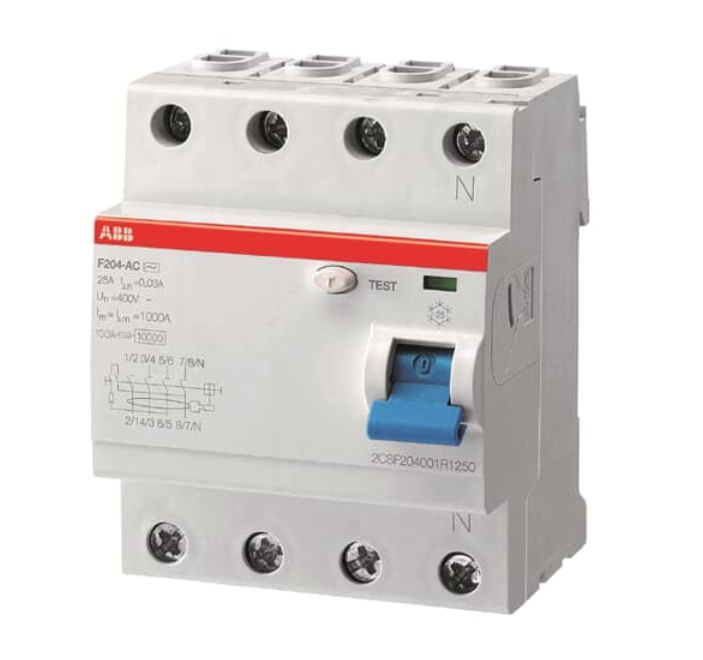 Дифференциальный автомат 4 модуля ABB F204 A-40/0,1 /2CSF204101R2400/