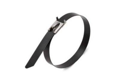 Хомут (стяжки) сталь  СКС-П (304) 4,6 х 400  (10шт.) (Fortisflex)
