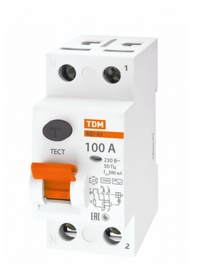 Устройство защитного отключения  2П 100А  300мА  TDM  ВД1-63  тип АС