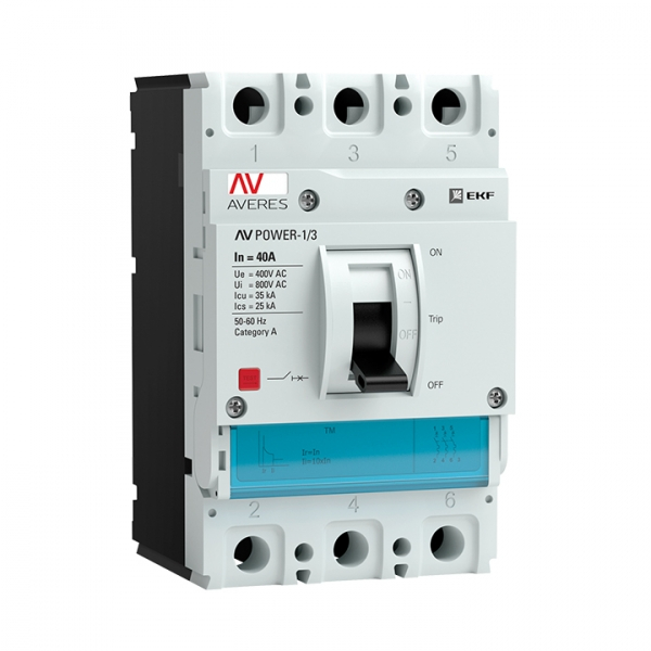 Выключатель Автоматический  3П    40А  35кА  AV POWER-1/3 TR EKF AVERES