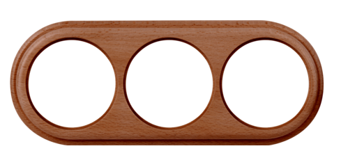 Werkel  Рамка  Итальянский Орех  3-местная  WL15-frame-03 / a037247