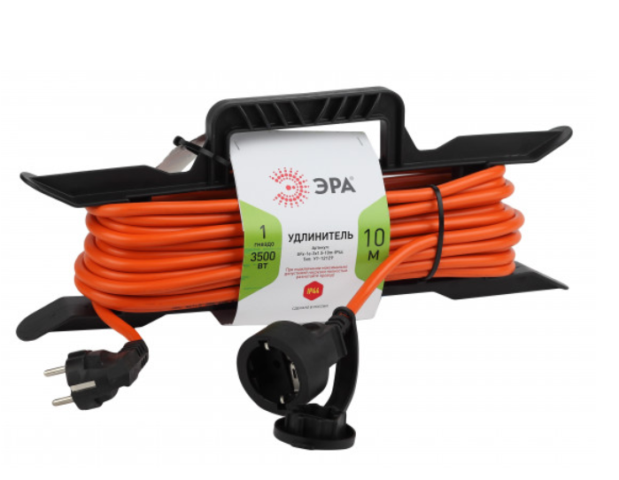 Удлинитель силовой ЭРА UFx-1e-3x1.5-10m-IP44 на рамке c/з 1 гн 10м ПВС 3x1.5