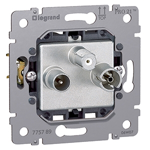 Legrand  Galea Life  Розетка TV-RD-SAT Звезда 1,5дБ PRO21