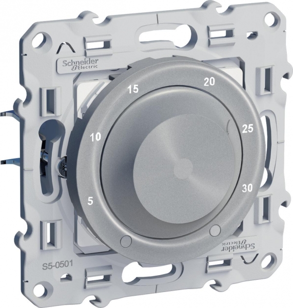 Schneider Electric ODACE Алюминий Термостат комнатный механизм 8А S53R501