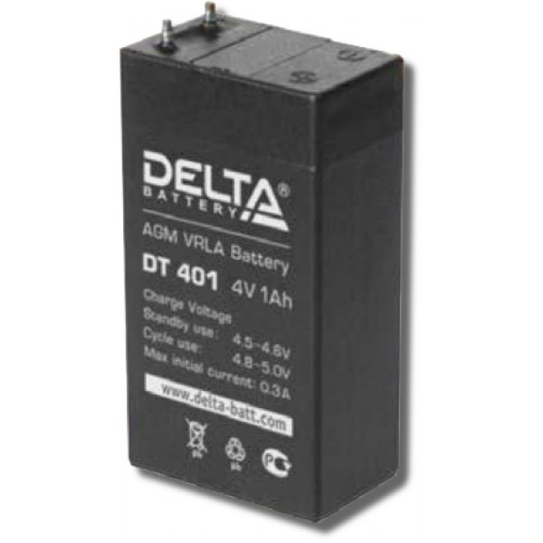 Элемент питания ТРОФИ DT401 DELTA 4V 1,0Ah для фонарей 