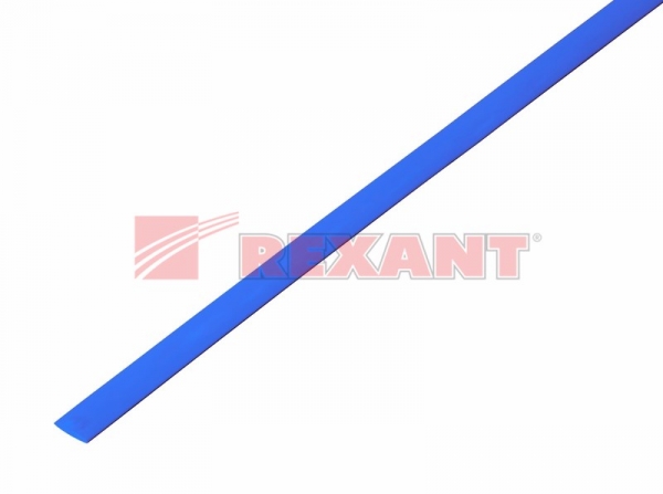 Термоусадка 4.0 / 2.0 мм 1м  синяя  REXANT 20-4005