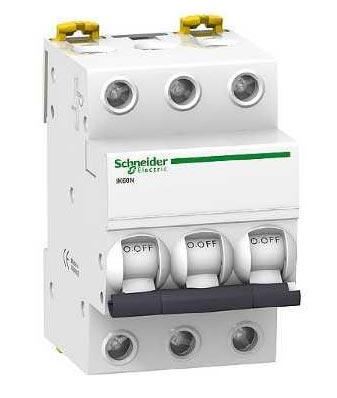 Выключатель автоматический  3П  25А  характеристика C  6кА  Schneider Electric  Acti9  iK60  A9K24325  (аналог Multi9 23882)