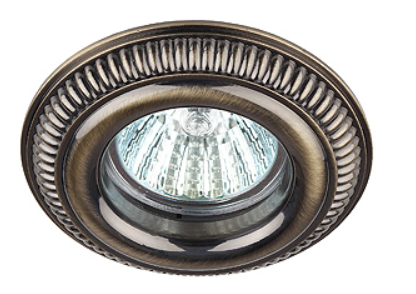 Светильник точечный ЭРА свет-к KL51 SB антик "объём"  MR16,12V/220V, 50W  бронза (100/2400)