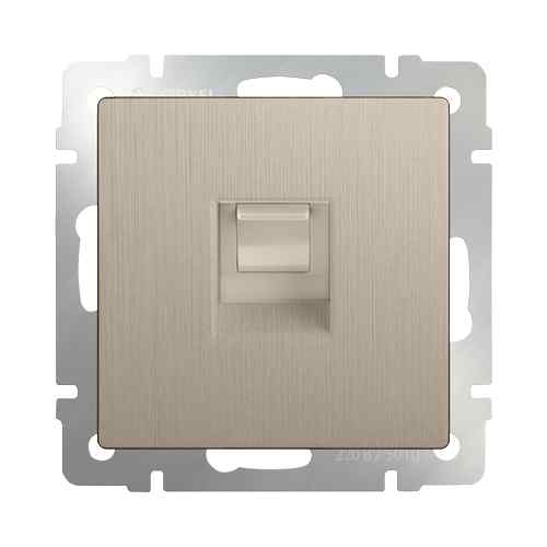 Werkel Шампань Рифленый Розетка Механизм Ethernet RJ-45 WL10-RJ-45