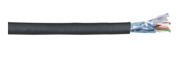F/UTP кат.6   4x2х23AWG solid LSZH 305м черый   кабель витая пара ITK