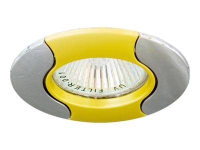 Точечный светильник Feron 020T MR16 D/L GU5.3  золото-хром GD-CM