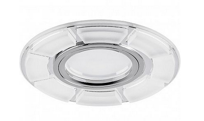 Светильник точечный Feron CD993 15LED*2835SMD 4000K, MR16 50W G5.3, белый матовый, хром