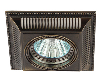 Светильник точечный ЭРА KL61 SB  литой  MR16,12V/220V, 50W бронза (5/50/1400)