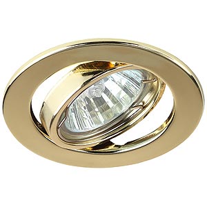 Светильник точечный ЭРА ST2A GD штампованный поворотный MR16,12V, 50W золото