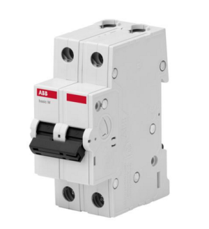 Выключатель автоматический  2П  20А  характеристика C  4,5кА  ABB BMS412C20