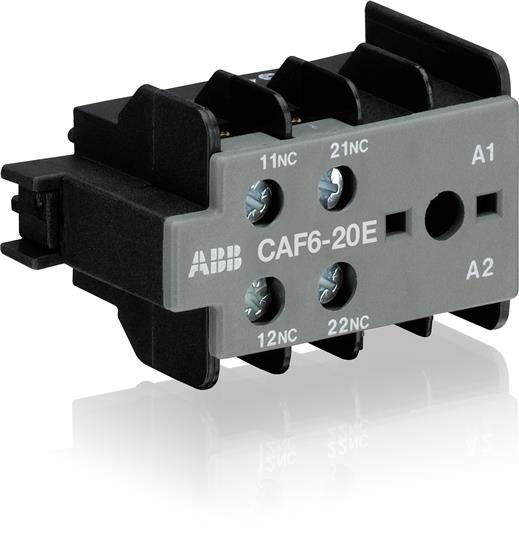 Блок дополнительных контактов  ABB  2НО  фронтальный для миниконтакторов B6, B7  CAF6-20E