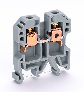 Клемма  6,0 кв серый 50А винт. DEKraft ЗН-101-6-50А-07