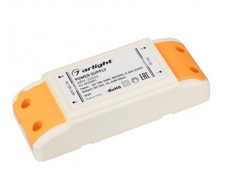 Блок питания Arlight  24V 24Вт IP20 115х45х28 ARV-AL24024 (24V, 1A, 24W)