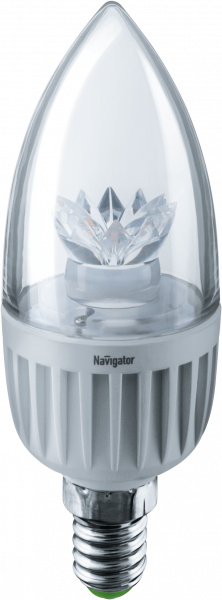 Светодиодная лампа  Navigator  C37  7Вт  230В  4000K  E14