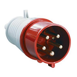 Вилка IEK MAGNUM 025 3Р+РЕ+N 32A 6ч/200/346-240/415В IP44 переносная 