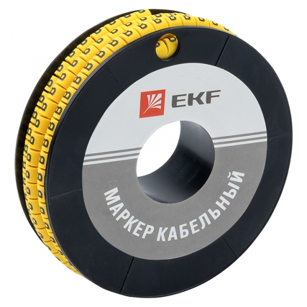 Маркер-кабельный 4,0кв.мм "B" (к-500ед) (ЕС-2) EKF