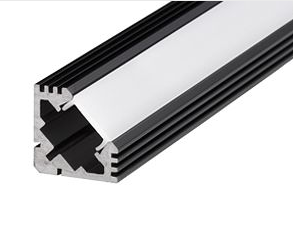 Arlight Алюминиевый Профиль PDS45-T-2000 ANOD Black (кратно 2)