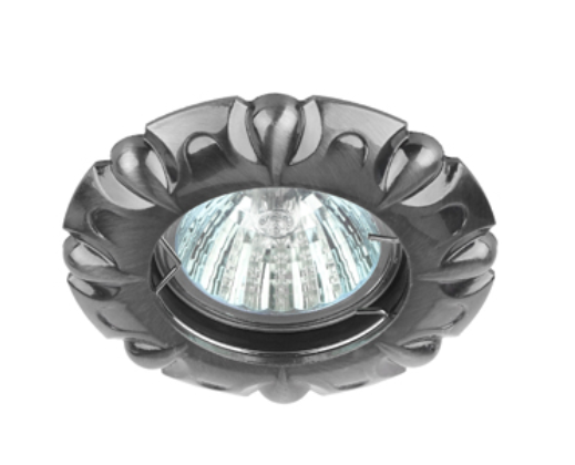 Светильник точечный ЭРА свет-к KL66 SN  литой MR16,12V/220V, 50W сатин никель