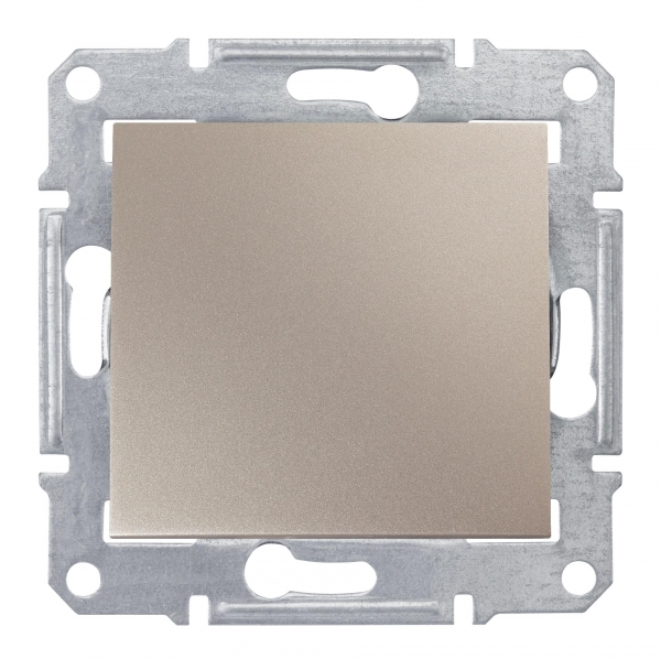 Schneider Electric Sedna Титан Аква Выключатель механизм 1-клавишный скрытая установка 10А  IP44 SDN0100368