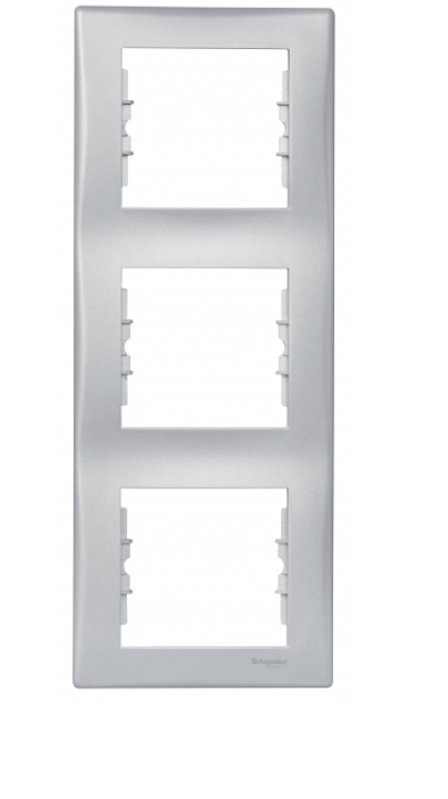 Schneider Electric Sedna Алюминий Рамка 3-местная вертикальная SDN5801360