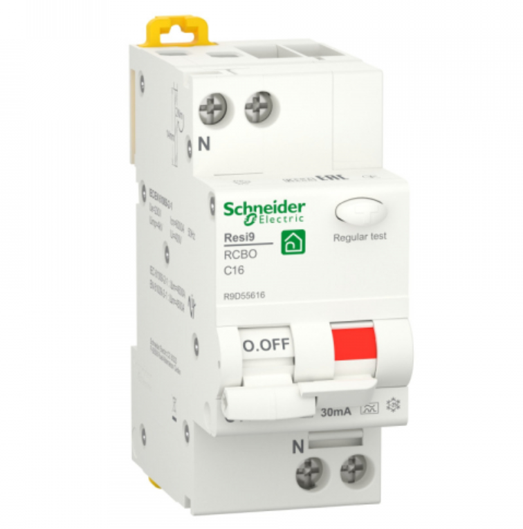 Дифференциальный Автомат  1P+N С 16А 6000A 30мА тип A Schneider Electric R9D55616 RESI9