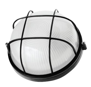 Светильник Navigator NBL-R2-60-E27 чёрный круглый с решеткой 94 812 