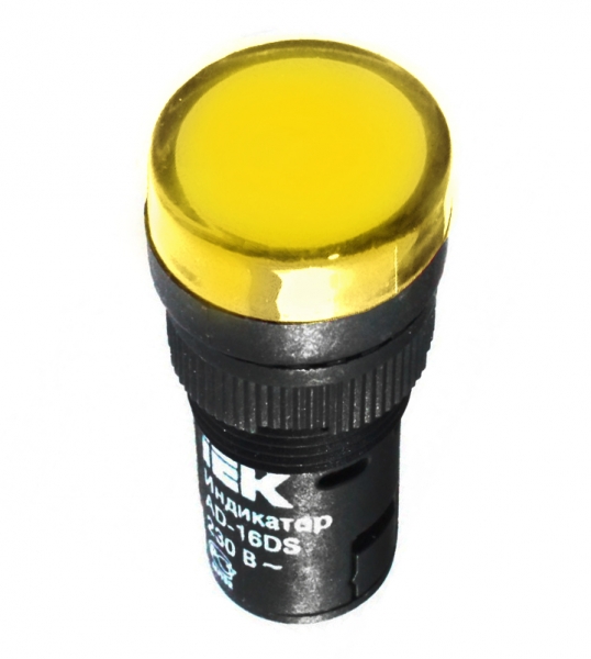 Лампа AD-16DS 12В (LED)матрица d16мм желтый AC/DC  ИЭК